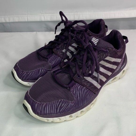 K‎ Swiss Purple White X Lite ST 93523-581-M Low Running Shoes Sneakers 8.5 - Picture 2 of 9